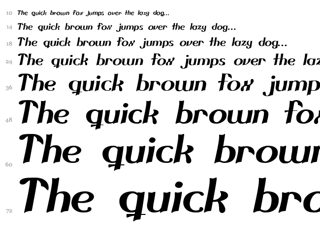 Cloud Control font waterfall